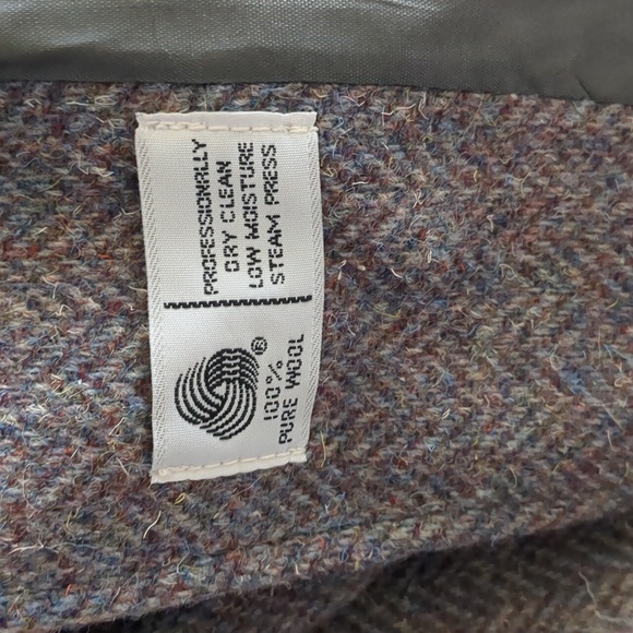 Vintage Wool Jacket Lined Gray Grey Mauve - Picture 4 of 8